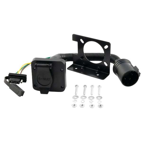 Wiring Socket, 6-way and 4-way Combo 5.85" x8.6" x3"